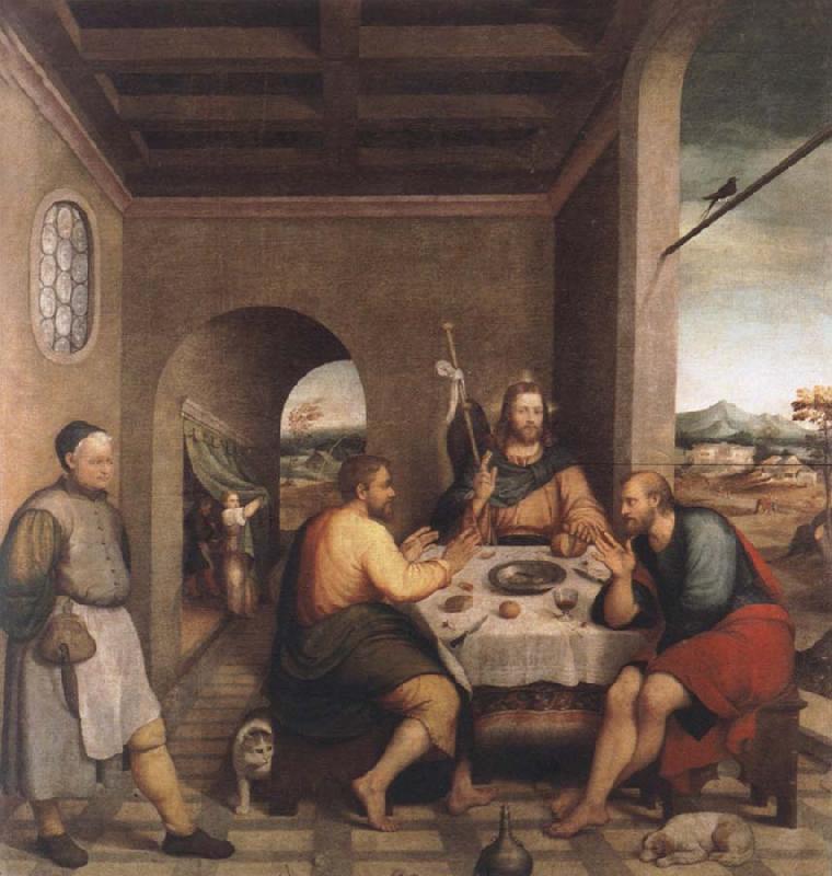 Jacopo Bassano The meal in Emmaus oil painting image